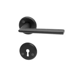 Dørgreb Miami Sort m. nøgleskilt indv. døre - Div. dørgreb